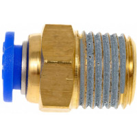 Фитинг 6 мм с наружной металлической резьбой R1/4" CDC Pneumatics PC 0602