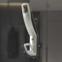 Крючок MF K2409, 2-х рожковый, матовый никель 7209v