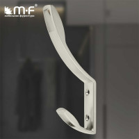 Крючок MF K2409, 2-х рожковый, матовый никель 7209v