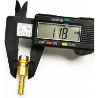 Штуцер быстроразъёмный латунный БРС с выходом под шланг 6 мм Профитт 9277741