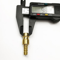 Штуцер быстроразъёмный латунный БРС с выходом под шланг 6 мм Профитт 9277741