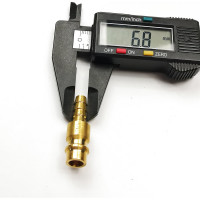 Штуцер быстроразъёмный латунный БРС с выходом под шланг 6 мм Профитт 9277741