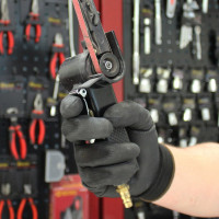 Лёгкие бесшовные защитные перчатки эргономичной формы WIEDERKRAFT WDK-PU01B/XXL