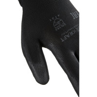 Лёгкие бесшовные защитные перчатки эргономичной формы WIEDERKRAFT WDK-PU01B/XXL