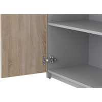 Шкаф со стеклом Комфорт-Питер Бюджет 402651, 402879, 402655, 402670, 096 Дуб Сонома/серый 2553.030.091