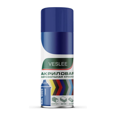 Акриловая аэрозольная краска Vivido синий RAL 5005 520 мл VI5005