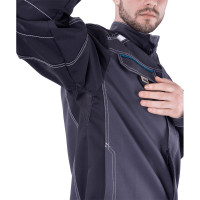 Летняя куртка iForm ТУРБО SAFETY, темно-серая/черная Кур 1604/96/170