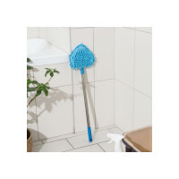 Окномойка Доляна фигурная, с телескопической стальной ручкой, цвет микс, 13х13х55 см 3092740