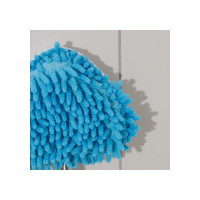 Окномойка Доляна фигурная, с телескопической стальной ручкой, цвет микс, 13х13х55 см 3092740