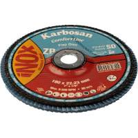 Диск лепестковый INOX 180х22 мм низкой плотности Karbosan KAR-982820