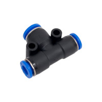 Фитинг Т-образный пластиковый 6 мм на 8 мм CDC Pneumatics PGT 0608N