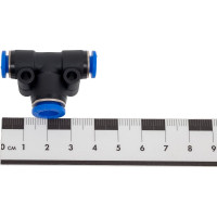 Фитинг Т-образный пластиковый 6 мм на 8 мм CDC Pneumatics PGT 0608N