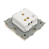 Одноклавишный проходной переключатель CGSS, бежевый Практика PL-W101-PBGG