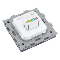 Компьютерная розетка CGSS RJ45 кат. 5e одинарная, черная Практика PL-W201C-BCM