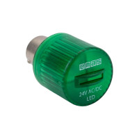 Светодиод Emas LED 24VAC/DC зеленый IKML024Y