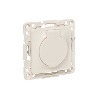 Механизм Розетки EKF Стокгольм 1-местной с/з 16А белый с крышкой IP44 PROxima EYR16-028-10-44