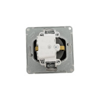 Розетка Systeme Electric AtlasDesign Сталь с/з, 16А, механизм SE ATN000943