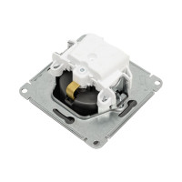 Розетка Systeme Electric AtlasDesign Сталь с/з, 16А, механизм SE ATN000943