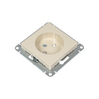 Розетка Systeme Electric AtlasDesign Беж б/з, со шторками, 16А, механизм SE ATN000249