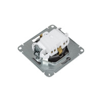 Розетка Systeme Electric AtlasDesign Сталь с/з, со шторками, с крышкой, 16А, в сборе SE ATN000946
