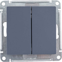 Переключатель Systeme Electric AtlasDesign Грифель 2-клавишный сх.6, 10АХ, механизм SE ATN000765