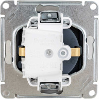 Розетка Systeme Electric AtlasDesign Грифель с/з, со шторками, с крышкой, 16А SE ATN000746