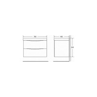Подвесная база под раковину BelBagno MARINO-700-2C-SO-BL-P
