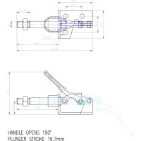 Зажим шатунного типа HS CLAMP HS-301-BM