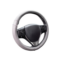 Оплетка KRAFT перфорированная эко-кожа, размер M, 38 см, серая KT 800349