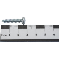 Саморез Квадра DIN 7981 4.8x25 цинк, уп. 10 шт., полусфера, шлиц PH2, острый 814825010812