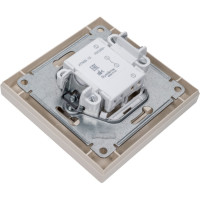 1-клавишный выключатель Systeme Electric AtlasDesign Бежевый сх.1, 10АХ, в сборе SE ATN000212