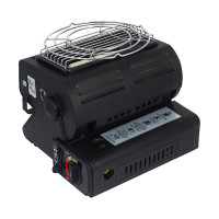 Газовый обогреватель и плитка ЕРМАК 29х26х24см, 1.9кг, пьезоэлектрич.поджиг, цанговый захват 116-037