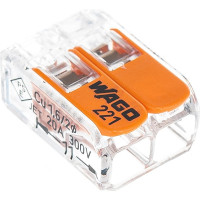 Клеммы WAGO 221-412, 2Х4, 0мм2, с рычажком, упаковка 100шт 67511