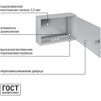 Щит с монтажной панелью ЩМП-4.6.1-0 400х600х150 TDM ELECTRIC SQ0905-0055