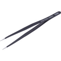 Пинцет TDM ELECTRIC прецизионный прямой 140 мм, острое жало, блистер, серия "Рубин" SQ1025-0805