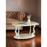 Журнальный стол Мебелик Берже 3 слоновая кость 00 1447