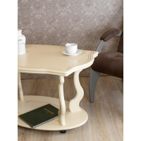 Журнальный стол Мебелик Берже 3 слоновая кость 00 1447