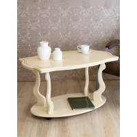 Журнальный стол Мебелик Берже 3 слоновая кость 00 1447