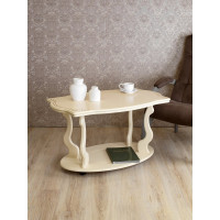 Журнальный стол Мебелик Берже 3 слоновая кость 00 1447