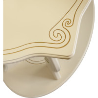 Журнальный стол Мебелик Берже 3 слоновая кость 00 1447