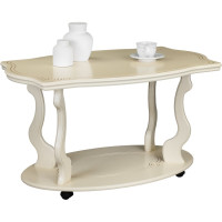 Журнальный стол Мебелик Берже 3 слоновая кость 00 1447