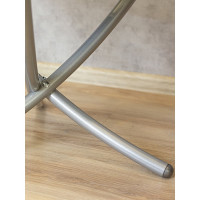 Журнальный стол Мебелик Дуэт 4 металлик, прозрачный 1036