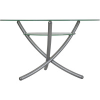 Журнальный стол Мебелик Дуэт 4 металлик, прозрачный 1036