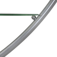 Журнальный стол Мебелик Дуэт 4 металлик, прозрачный 1036