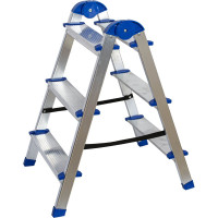 Двусторонняя алюминиевая стремянка РемоКолор 3 ступени 63-0-023