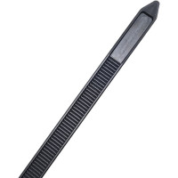 Пластиковая кабельная стяжка хомут Alca W-7.2, L-350, черная, 50 шт. 618360