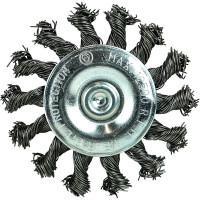 Кордщётка дисковая 75 мм, витая оцинкованная сталь 0.5 мм, хвостовик 6 мм Berger BG BG1734