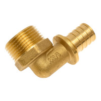 Аксиальный угольник-переходник MVI с наружной резьбой 25x1", латунь SF.432.0606