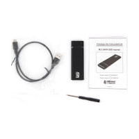 Внешний корпус AgeStar USB 3.2 Type-C M.2 NGFF (B-key), алюминий, чёрный, 3UBNF5C (BLACK)