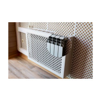 Экран на батарею отопления STELLA МДФ 90x60 см., Готико белый ЦБ-00002242